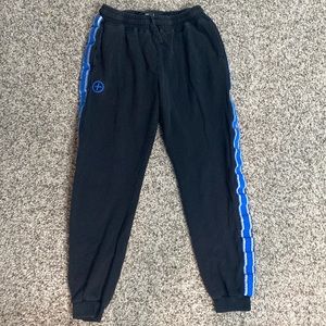 Pink Dolphin Black Side Stripe Joggers